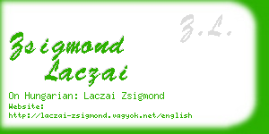 zsigmond laczai business card